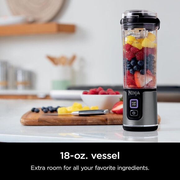 🥤 Ninja Blast BC151BK Portable Blender Cordless USB-C 18oz New Damaged Box - Picture 3 of 12